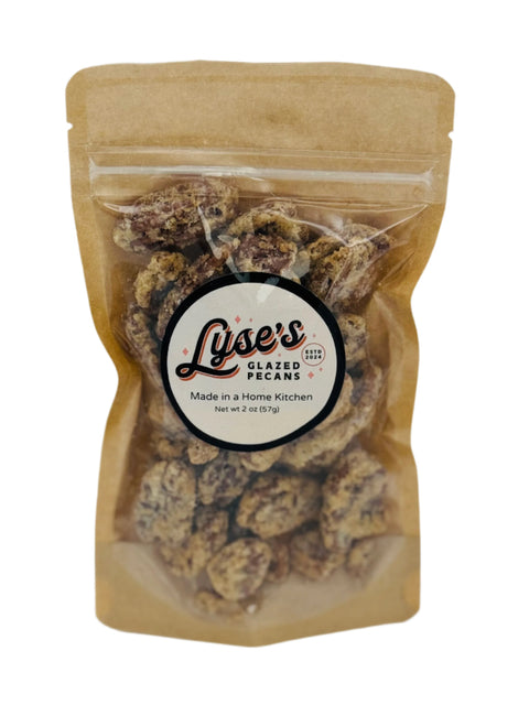 Glazed Pecans - 2 oz (case of 6 bags)