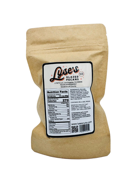 Lyse's Gift Box of Just Nuts Variety  (1 LG Bag of Pecans; 2 SM Bags of Pecans, 2 SM Bags of Walnuts, Pink Box)